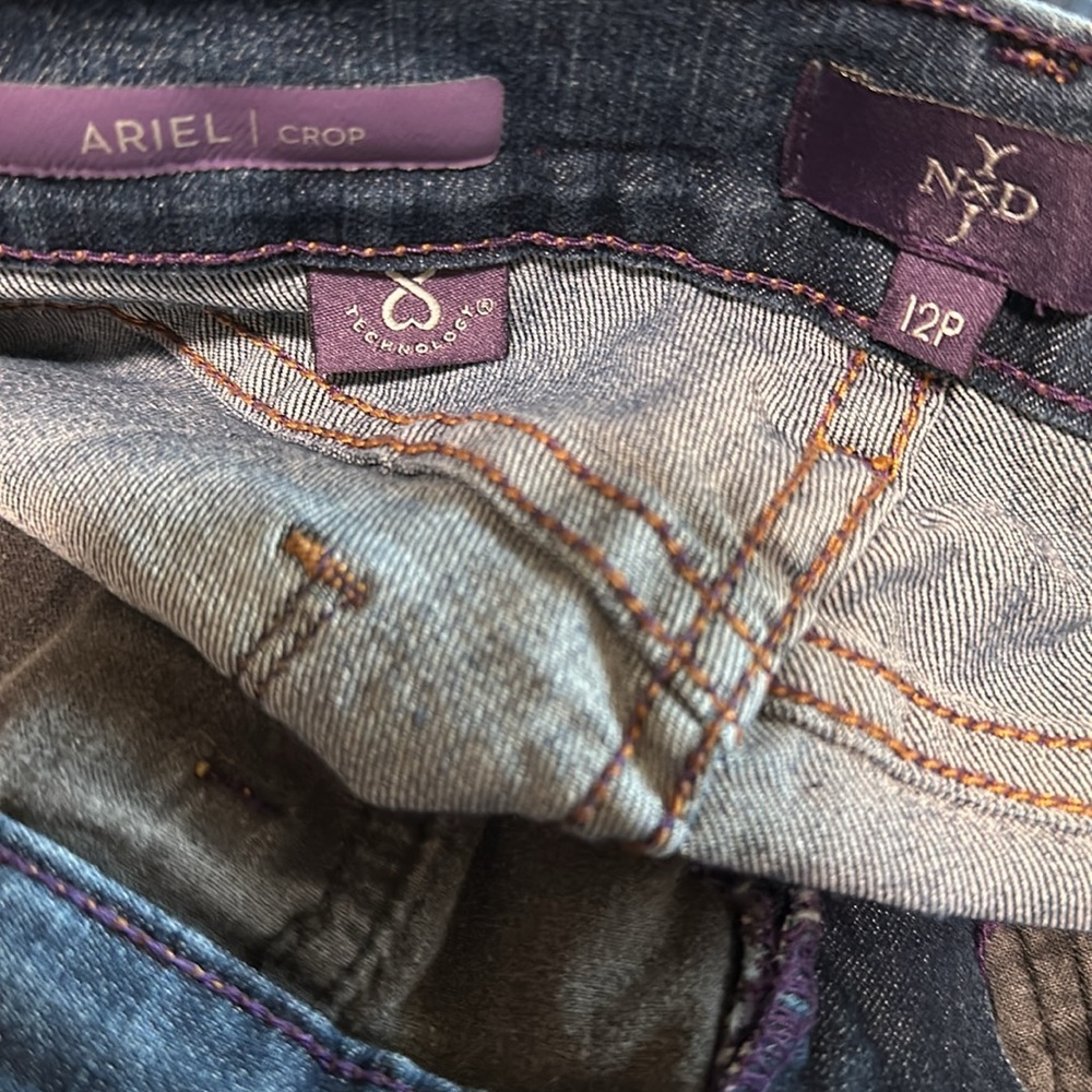 NEW YORK DJ ARIEL Crop Jeans Size 12 petite - Picture 10 of 12